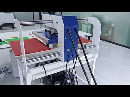 Máquina de Prensa Térmica Hidráulica de Dupla Estação 40*60CM com Deslizamento Superior e Cilindro Hidráulico
