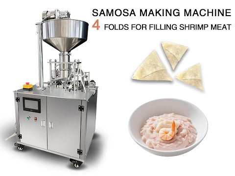 Semi automatic samosa wrapper folding sambosa samosa making machine
