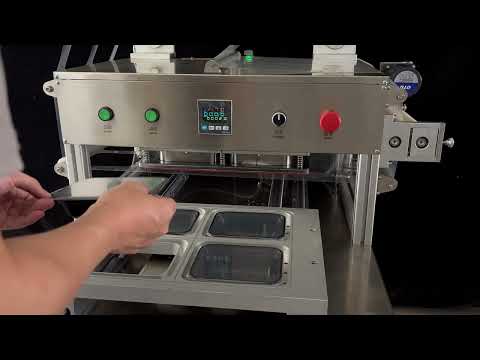 Tray Sealer, Table Top Plastic Meal Food Tray Sealing Machine, Tray Sealers Food Packaging, Ready Meal Sealing Machine