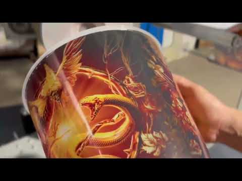 SHT-B-300 rocking heat transfer printing machine for paint bucket, CE bucket heat transfer machine