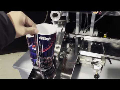 HT-C-200 Semi auto conical cone roller heat transfer printing machine for cups