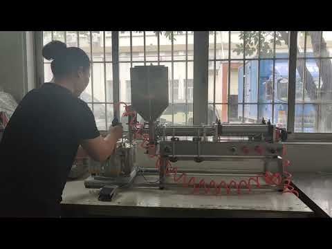 DFF4 semi automatic 2 nozzles spout pouch bag filling machine for food, vegetable stand up pouch