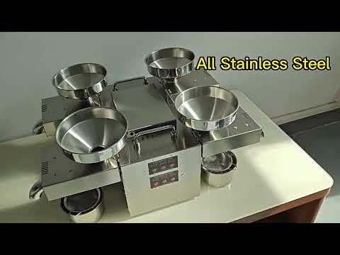 Commercial small portable 4-head oil press for household use