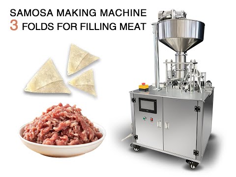 Semi automatic samosa wrapper folding sambosa samosa making machine