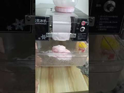 Commercial snow ice dessert machine and snowflake ice efficient production