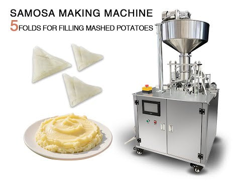 Semi automatic samosa wrapper folding sambosa samosa making machine