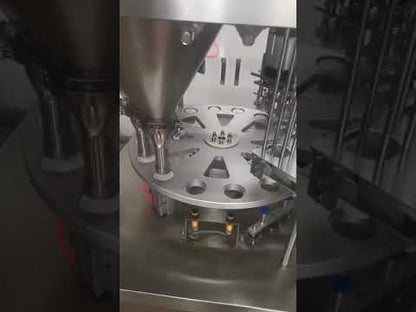 K cup filling machine, Automatic Nespresso/Keurig coffee filling sealing machine, yogurt cup packing machine, hummus filling and sealing machine