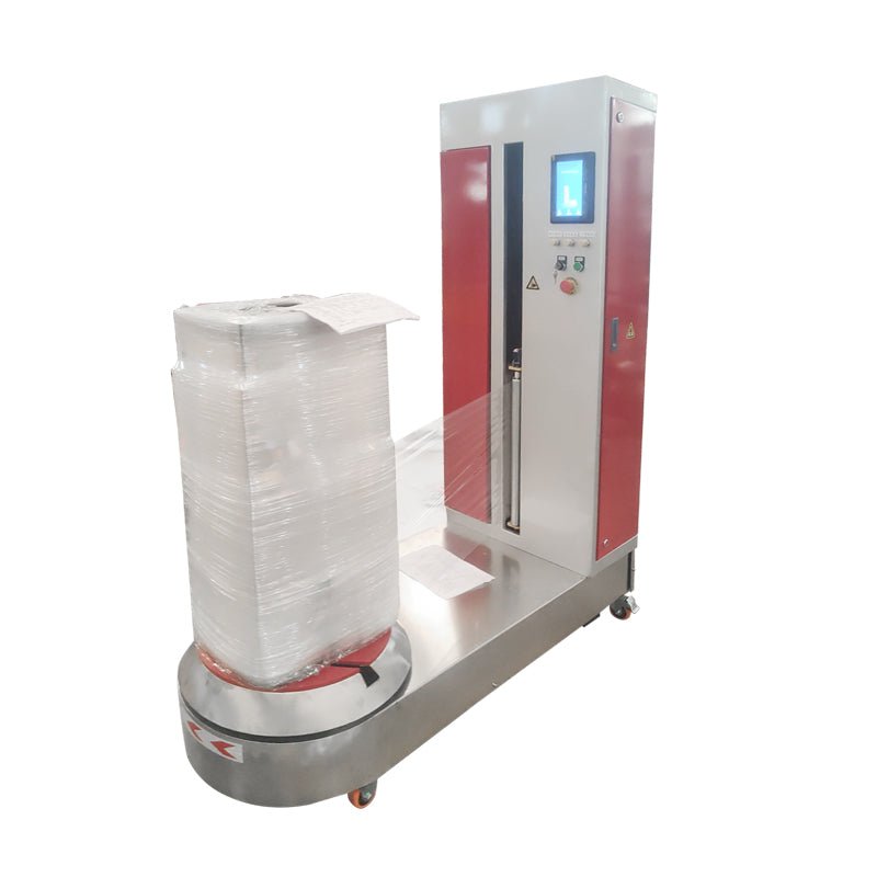 Semi - automatic Baggage Wrapping Machine,Airport Luggage Stretch Wrapping Machine