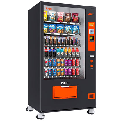 Snack & Drink Combo Vending Machine Refrigerated 60 Bill Acceptor