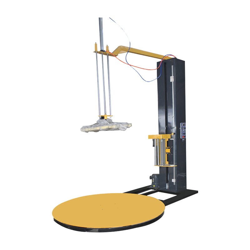 TP1650F - CS Pneumatic Top Press Pallet Stretch wrapping Machine, Semi - automatic Stretch Film Wrapper Packing Machine