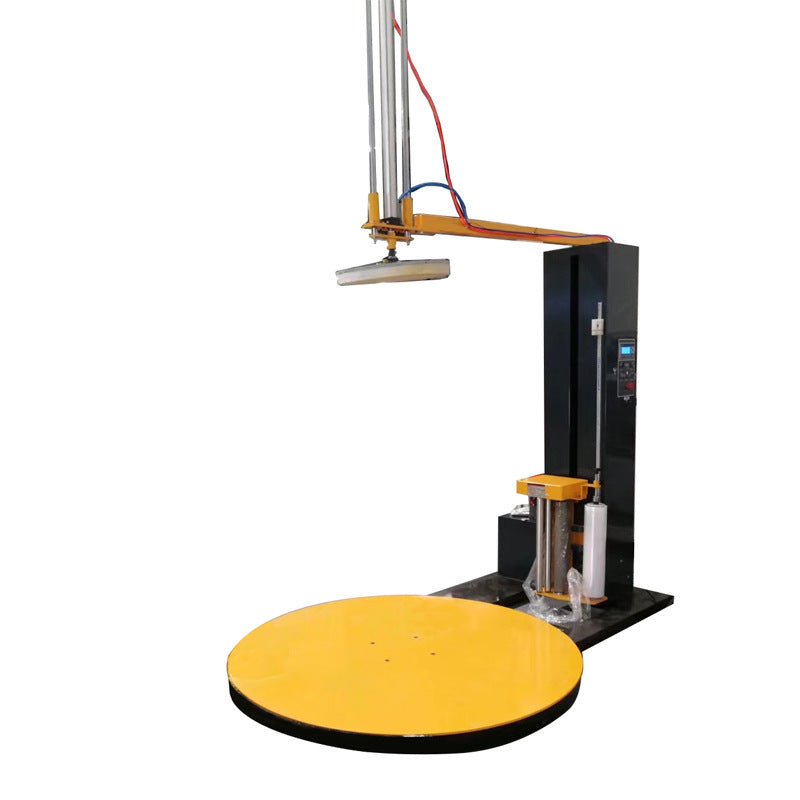 TP1650F - CS Pneumatic Top Press Pallet Stretch wrapping Machine, Semi - automatic Stretch Film Wrapper Packing Machine