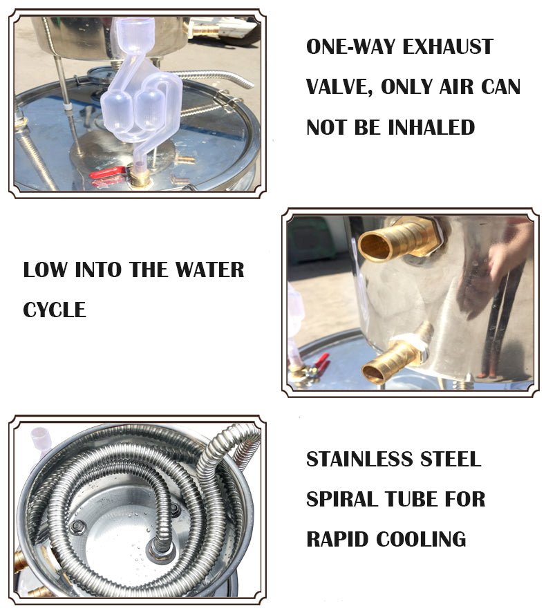 304 Stainless steel home essential oil Hydrolate steam distillation - CECLE Machine