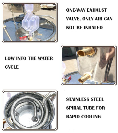 304 Stainless steel home essential oil Hydrolate steam distillation - CECLE Machine