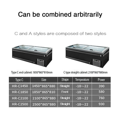 4 In 1 Combine Island Freezer two styles to choose from - CECLE Machine