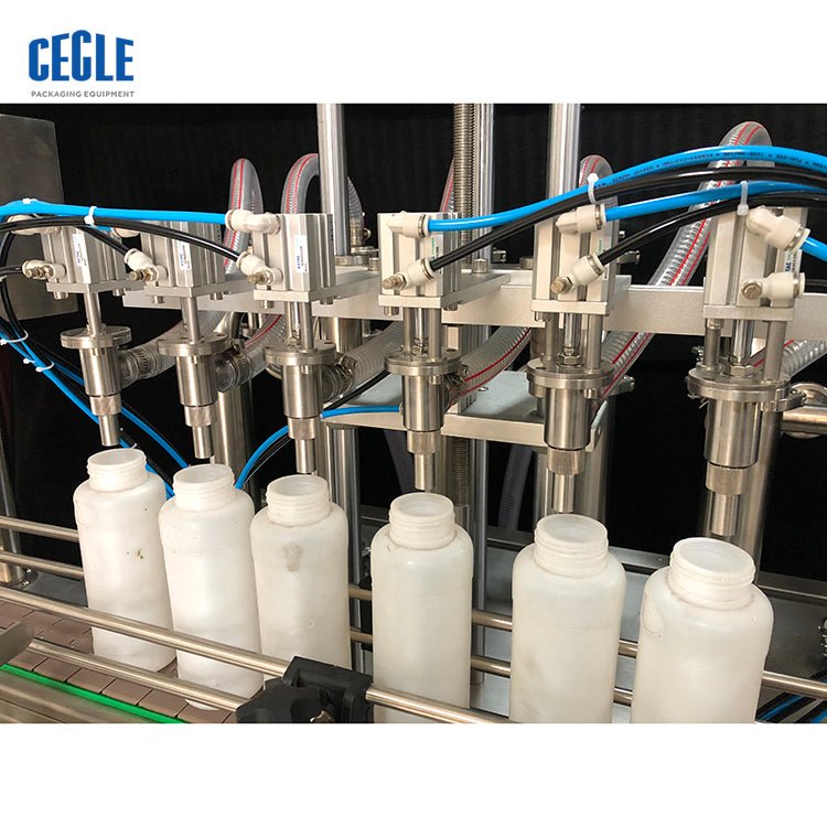 A6 5-5000ml six heads automatic filling machine for liquid bottle oil, water, alcohol, wine, and other liquid products