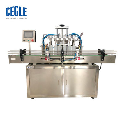 A6 5-5000ml six heads automatic filling machine for liquid bottle oil, water, alcohol, wine, and other liquid products