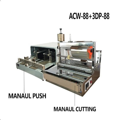 ACW-88 +3DP-88 Manual Type Perfume Box Overwrapping Packaging Machine - CECLE Machine