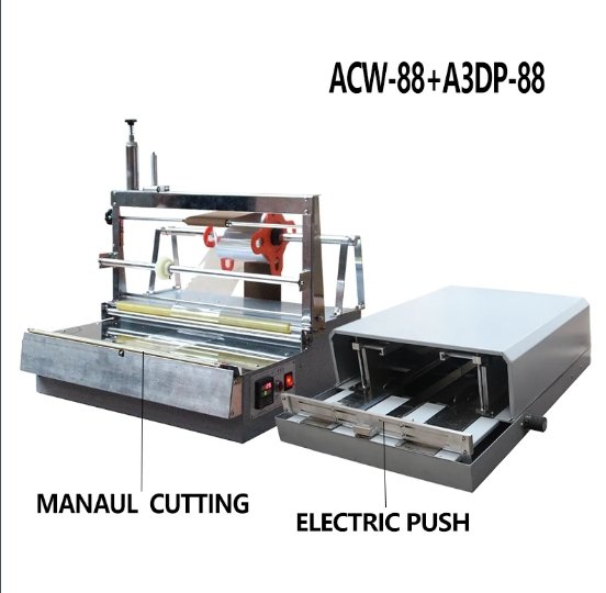ACW-88 + A3DP-88 semi-automatic pneumatic packing machine perfume box - CECLE Machine