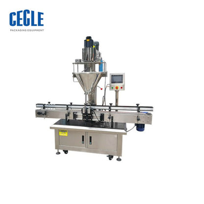ADF-500 automatic powder filling machine for disinfecting powder, talcum powder, milk powder, wheat flour - CECLE Machine