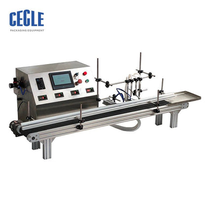 AL4-5000 Automatic Four Nozzles Water Juice Essential Oil Electric Digital Control Pump Liquid Bottle Filling Machine