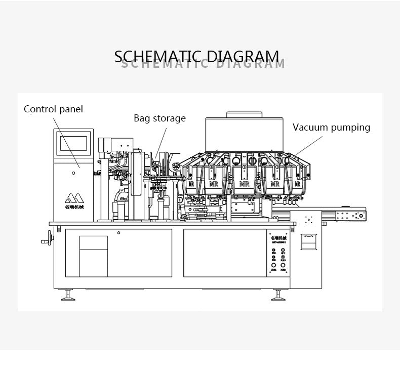 Automatic bag-feeding vacuum packaging machine - CECLE Machine