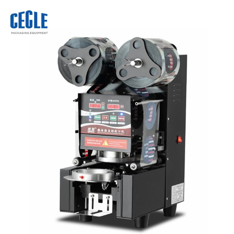 Automatic Lid plastic cup sealer milk tea boba bubble tea cup sealing machine - CECLE Machine