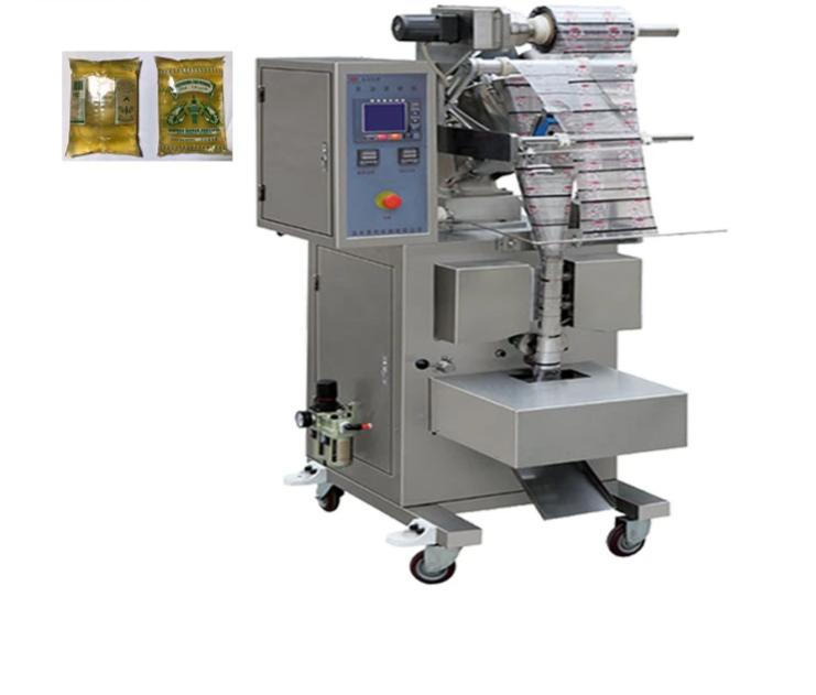 Automatic paste pouch packing machine for ketchup/mustard/salad sauce, sachet filling and sealing machine, VFFS machine