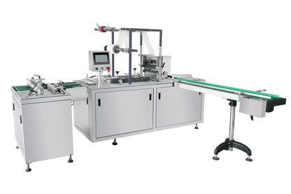 Automatic perfume box cellophane wrapping machine, cellophane box packing machine, flat push packing machine - CECLE Machine
