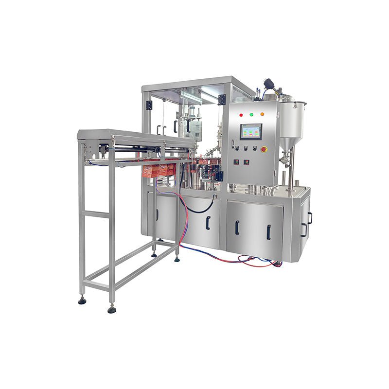 Automatic spout pouch filling machine, automatic tomato/drink paste filling and capping machine for spout pouch bag