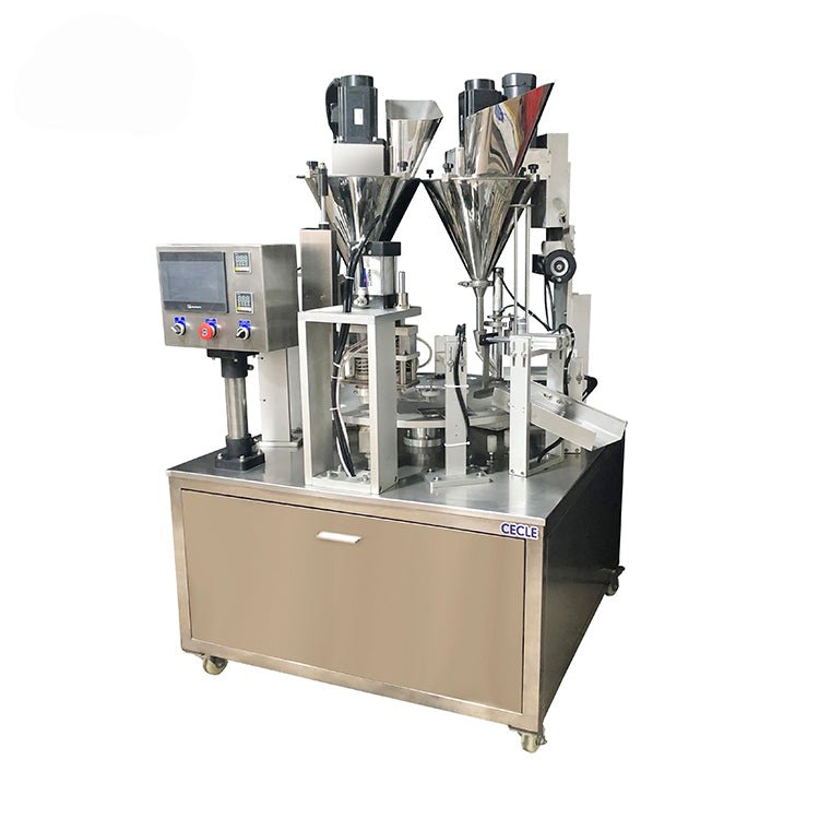 Automatic Tea Cup Filling And Sealing Machine , High Speed Cup Packaging Machine For Herbs - CECLE Machine