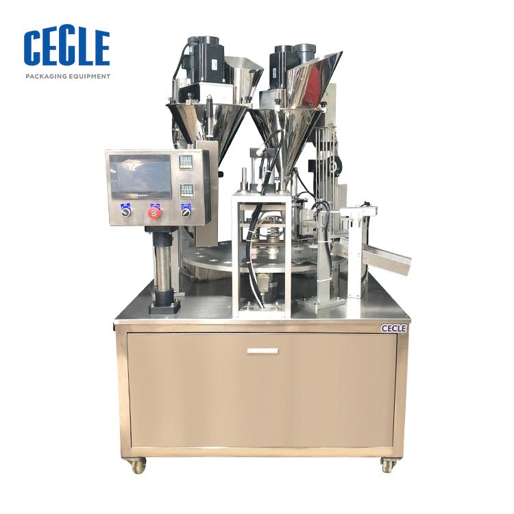 Automatic Tea Cup Filling And Sealing Machine , High Speed Cup Packaging Machine For Herbs - CECLE Machine