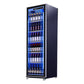 Beverage refrigerated display case with three lighting glass freezer showcase - CECLE Machine