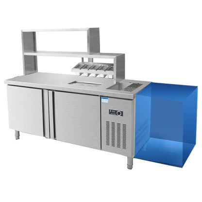 Bubble Tea Bar Counter With Refrigeration and boba tea bar - CECLE Machine