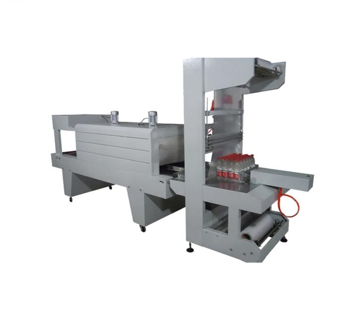 BZJ-038+BSE5040A Semi automatic Mineral water PET bottle and carton box shrink wrap machine - CECLE Machine