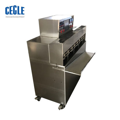 China pouch plastic bag filling and sealing machine with eight outlets for liquid, paste, jelly,yogurt - CECLE Machine