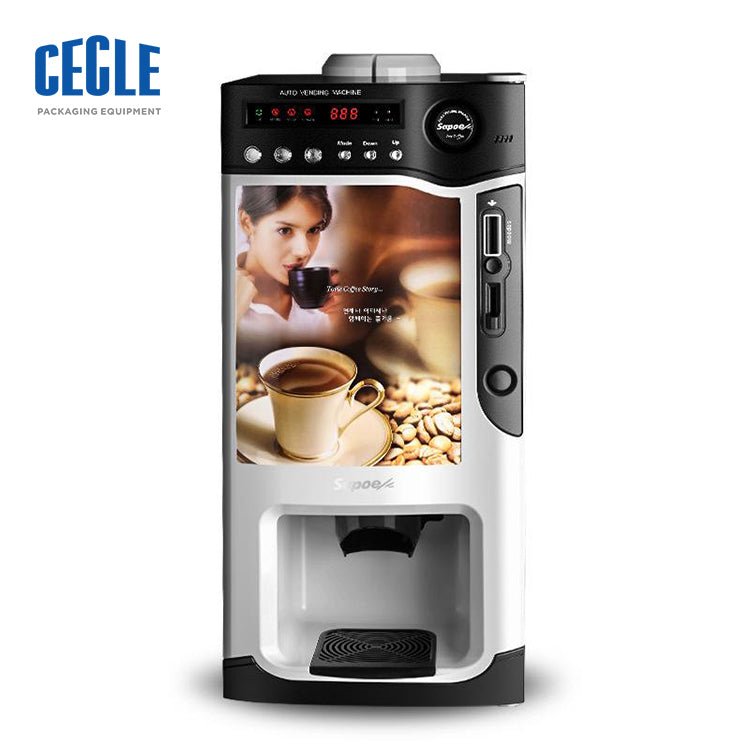 Commercial hot drinks outlet machine