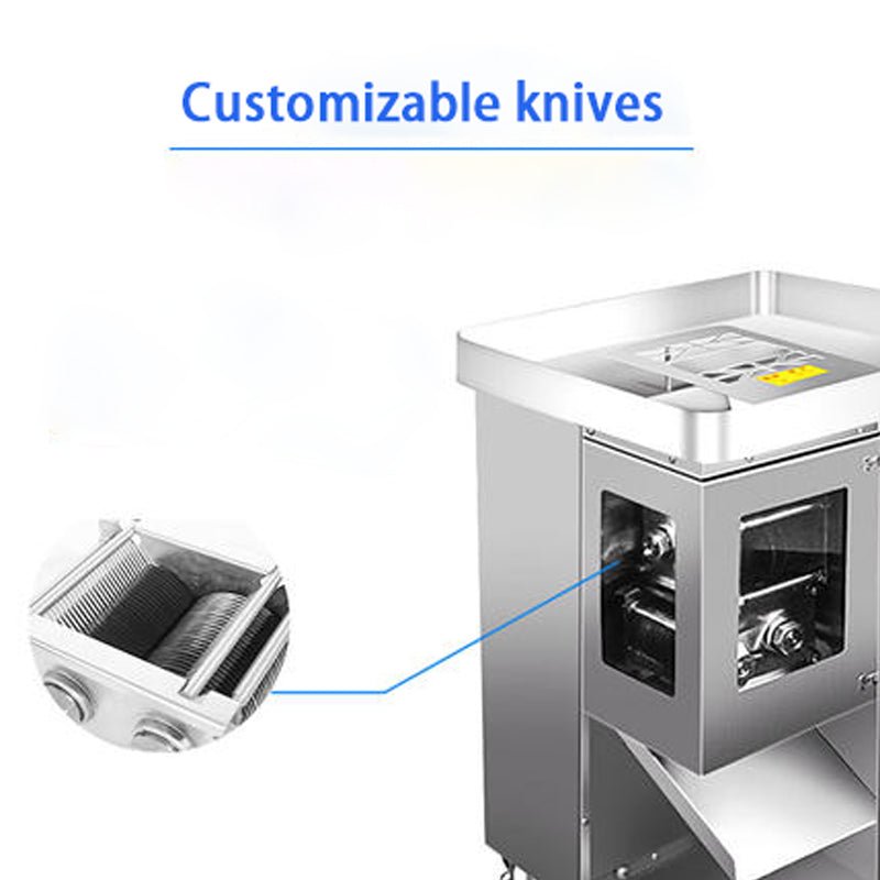 Commercial automatic one-step double-knife meat shredding machine - CECLE Machine