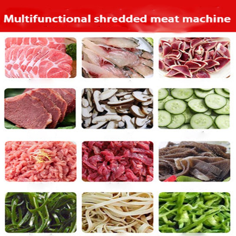 Commercial automatic one-step double-knife meat shredding machine - CECLE Machine