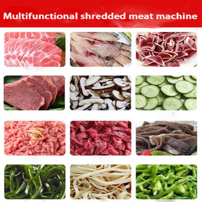 Commercial automatic one-step double-knife meat shredding machine - CECLE Machine