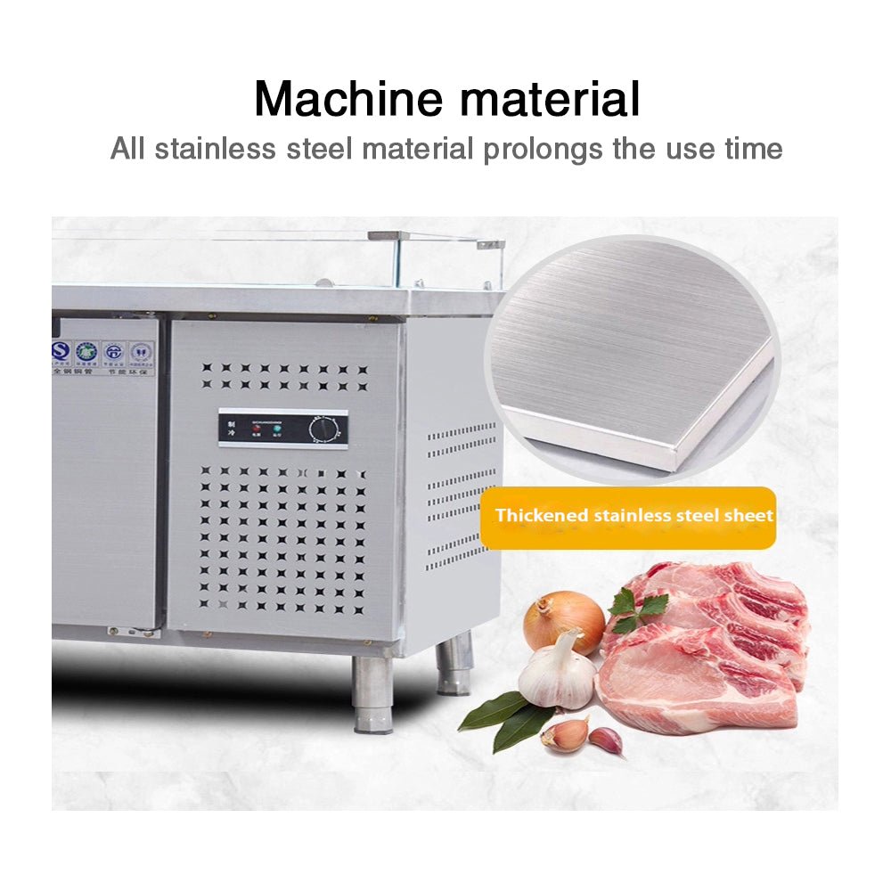 Commercial direct cooling buffet restaurant barbecue shop self-fetching freezer stainless steel - CECLE Machine