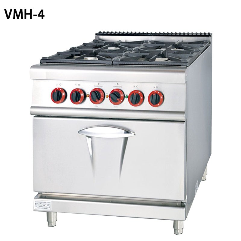 Commercial gas range and multiple burners - CECLE Machine