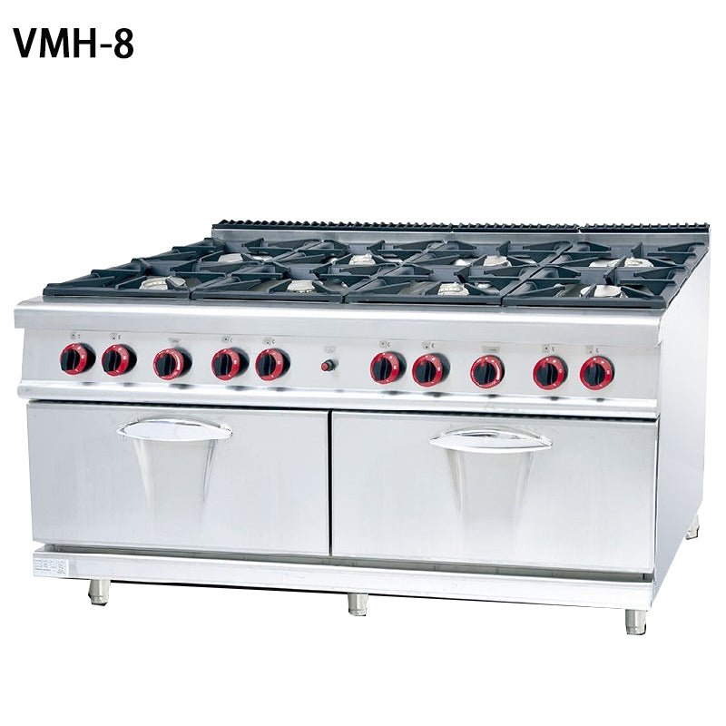 Commercial gas range and multiple burners - CECLE Machine
