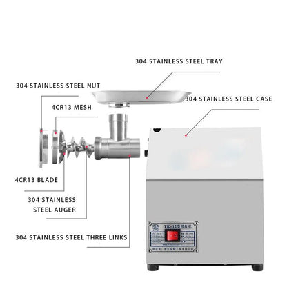 Commercial household high-efficiency ground meat machine electric meat grinder - CECLE Machine