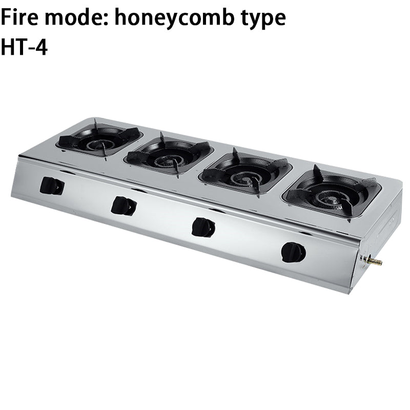 Commercial multiple stainless steel blazing multi-head gas stoves - CECLE Machine