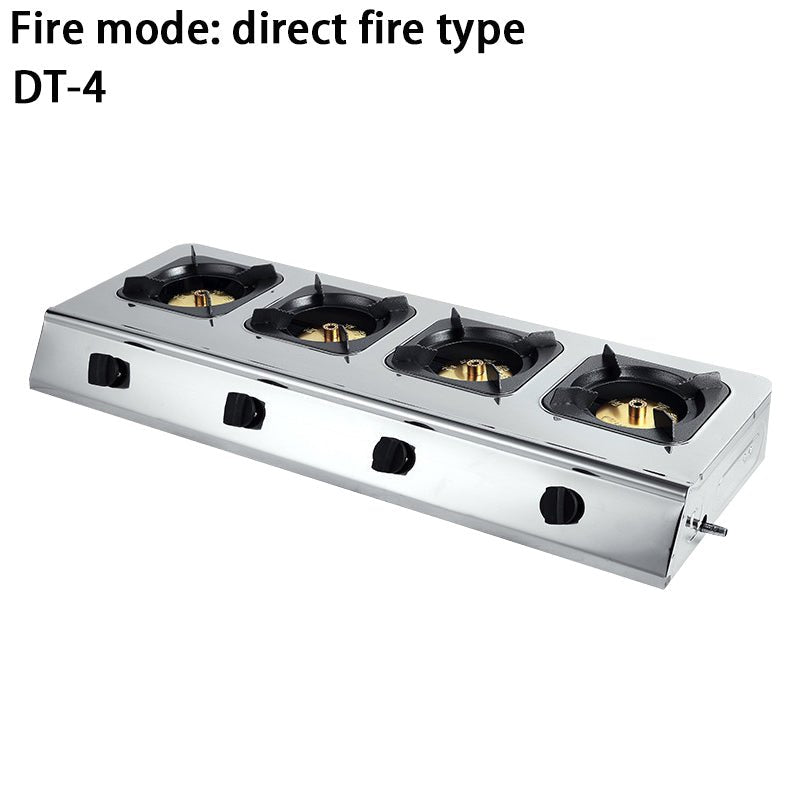 Commercial multiple stainless steel blazing multi-head gas stoves - CECLE Machine