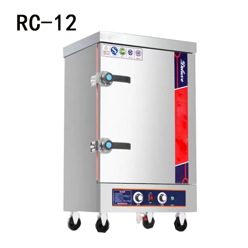 Commercial stainless steel rice steam cabinet 12 trays large capacity - CECLE Machine