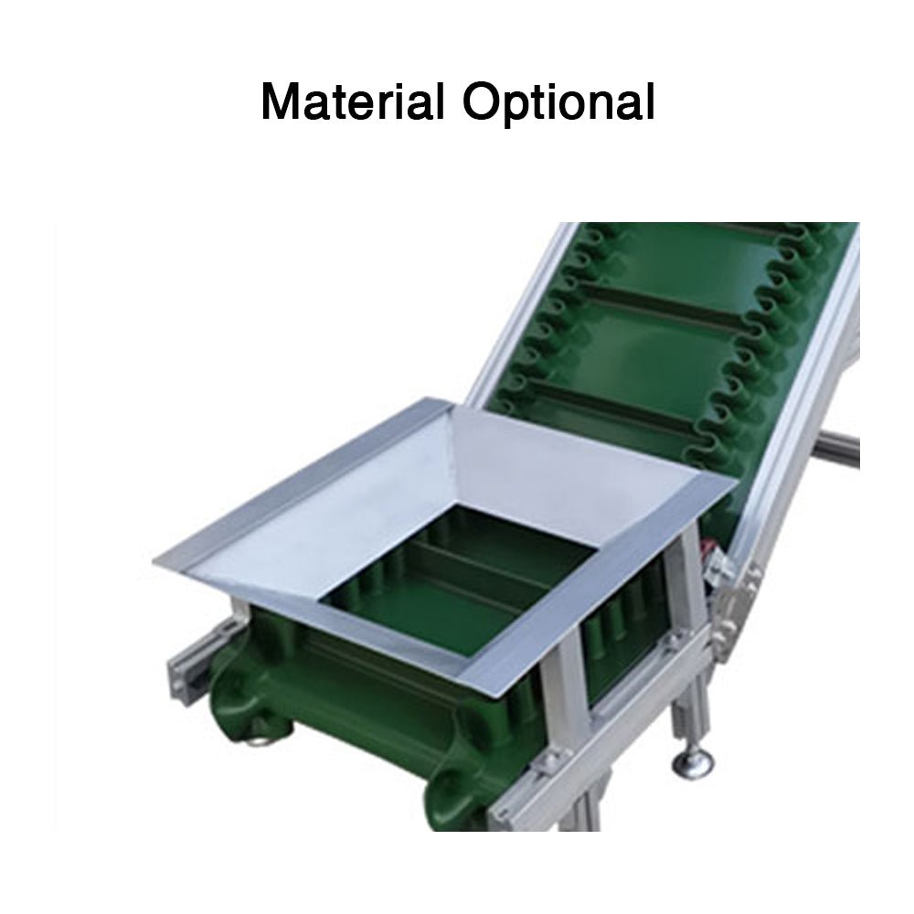 Durable square tube feet for stable belt conveyor machine support