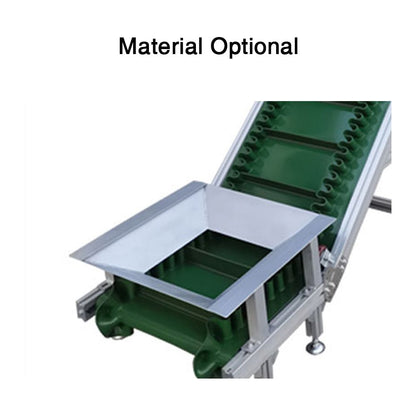 Durable square tube feet for stable belt conveyor machine support