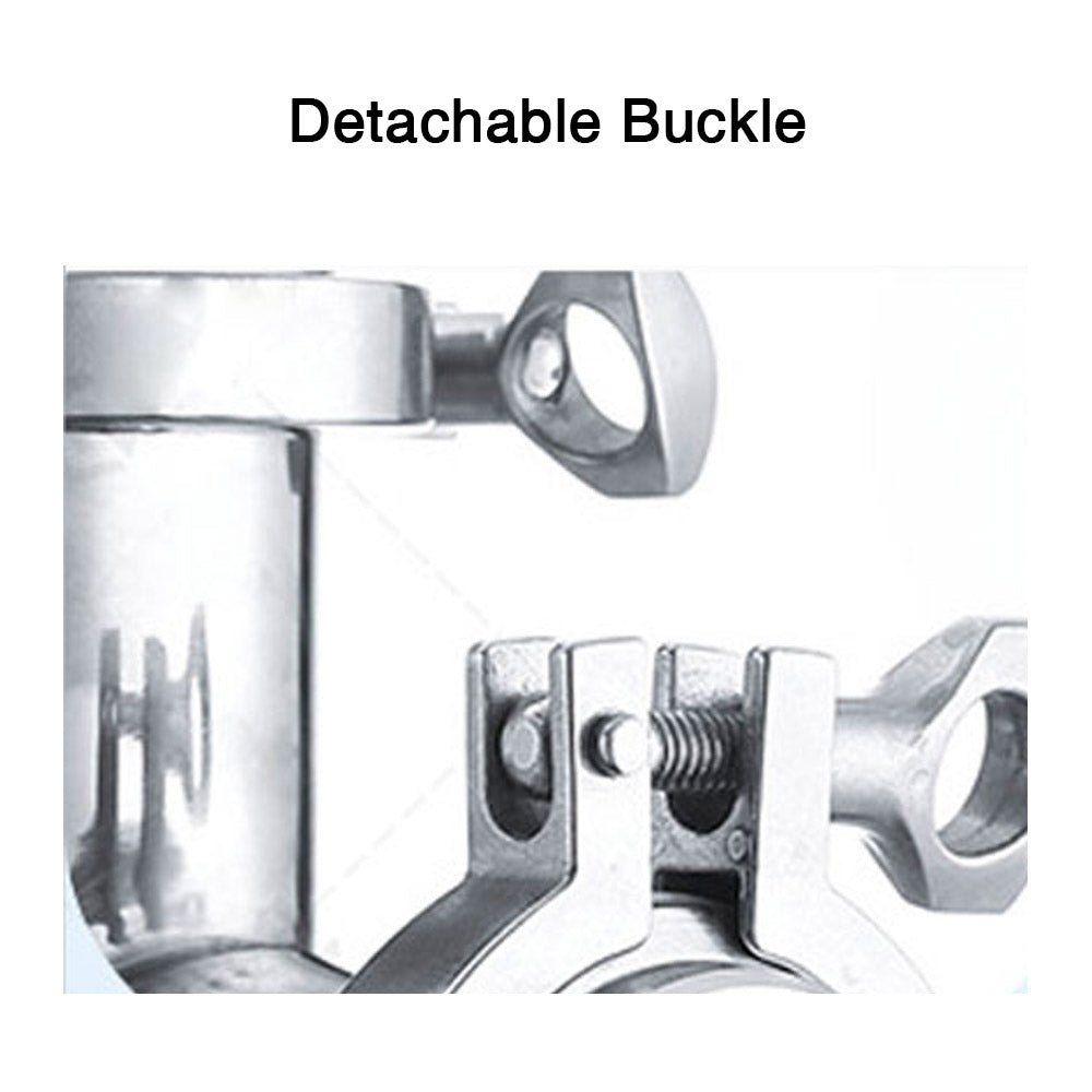 Easy-to-clean detachable buckle for the stainless steel liquid transfer pump