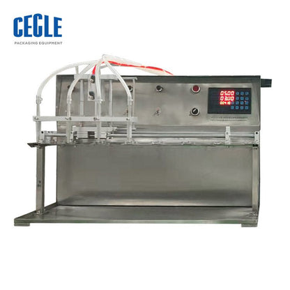 DF4 semi automatic 4 nozzles 20-1000ml spout pouch bag filling machine mold - CECLE Machine